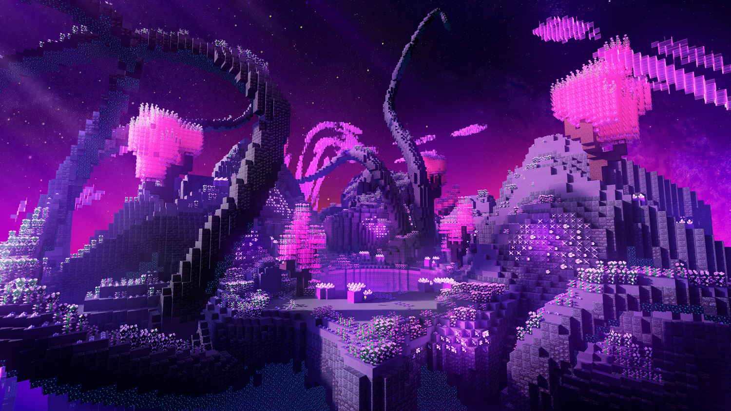 Tiny Void Arena — Minecraft pvp arena, render