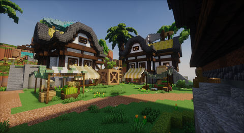Cute Tropical Spawn — Minecraft spawn, screenshot 2