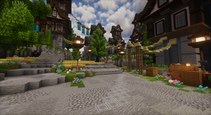 Azurecrest Kingdom Spawn — Medieval Minecraft spawn, screenshot 11
