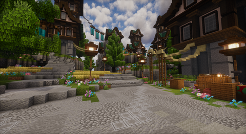 Azurecrest Kingdom Spawn — Medieval Minecraft spawn, screenshot 11