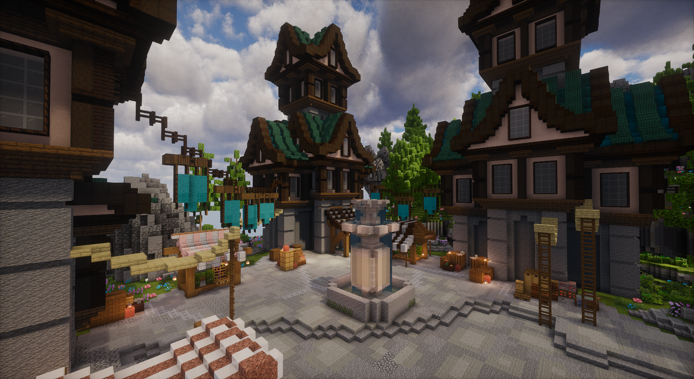 Azurecrest Kingdom Spawn — Medieval Minecraft spawn, screenshot 12