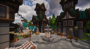 Azurecrest Kingdom Spawn — Medieval Minecraft spawn, screenshot 12