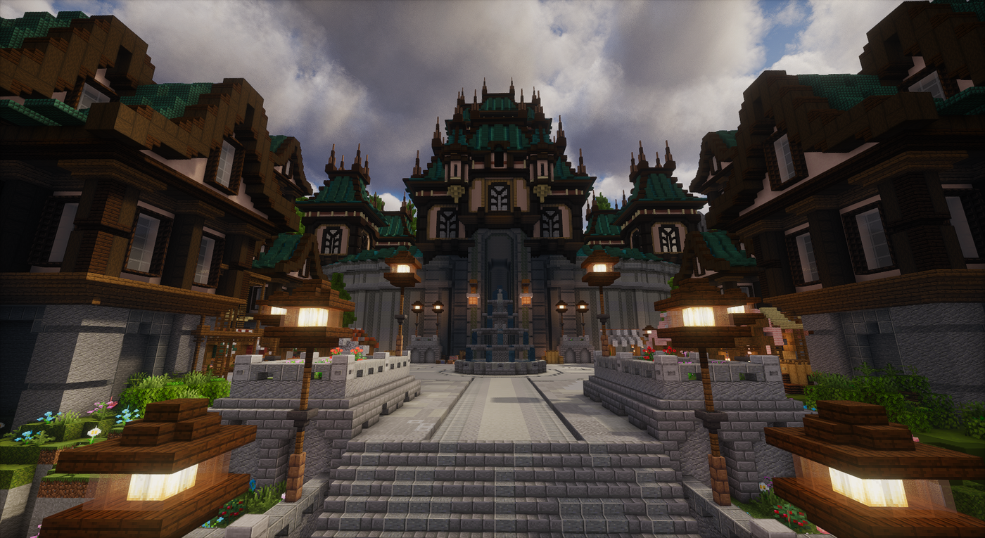 Azurecrest Kingdom Spawn — Medieval Minecraft spawn, screenshot 13