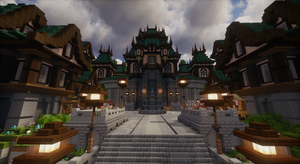 Azurecrest Kingdom Spawn — Medieval Minecraft spawn, screenshot 13