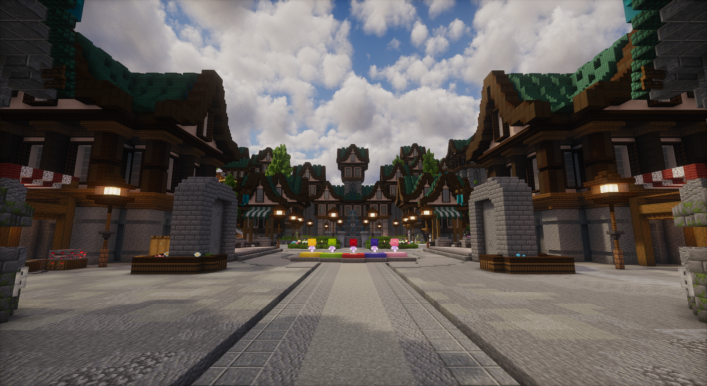 Azurecrest Kingdom Spawn — Medieval Minecraft spawn, screenshot 15