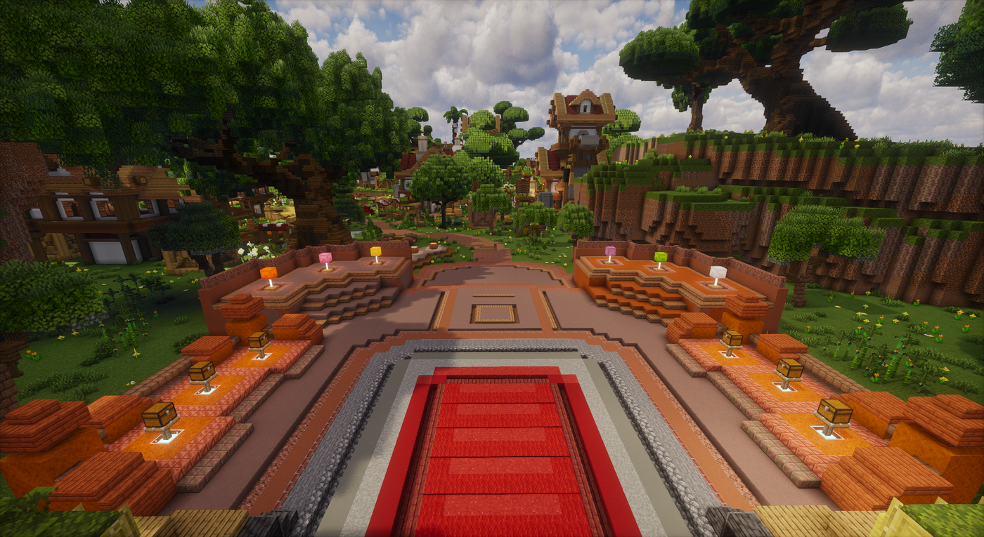 Pirate Boss Arena — Medieval Minecraft village spawn, screenshot 1