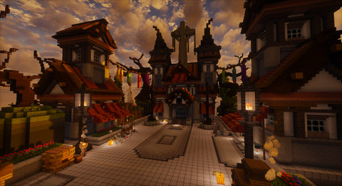 Simple Halloween Lobby — Minecraft lobby, screenshot 1