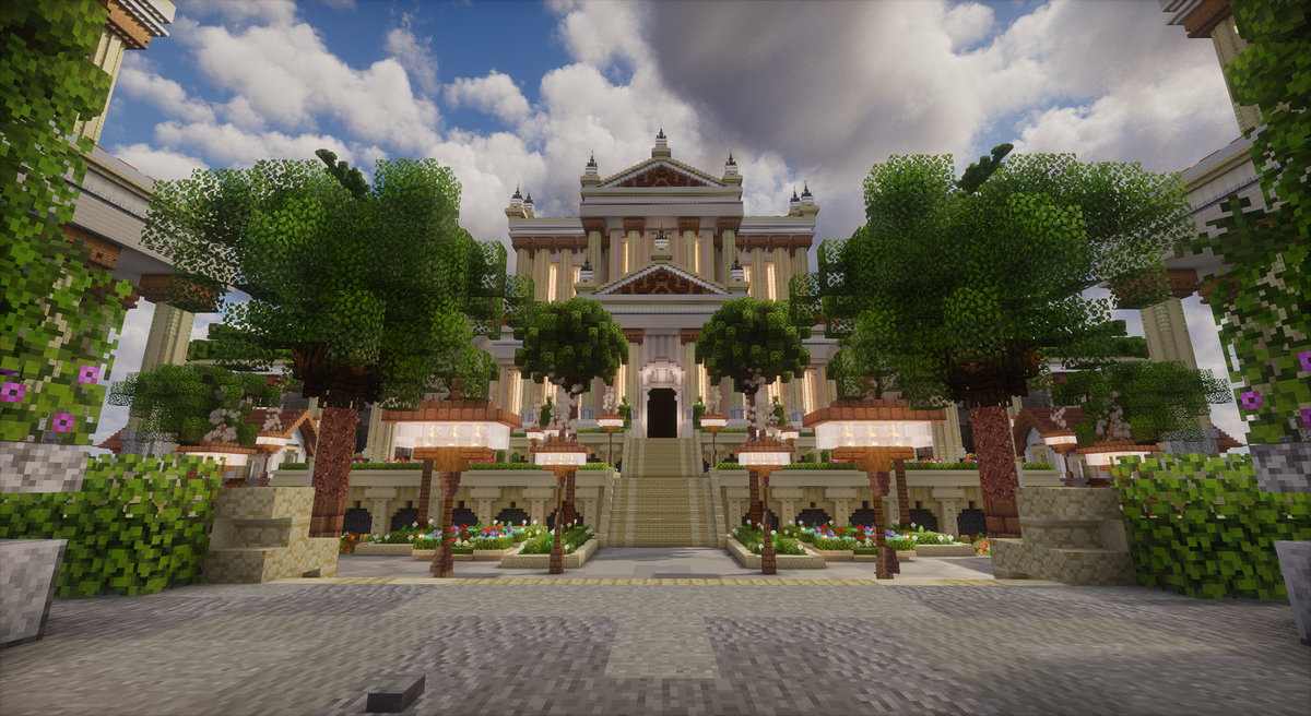 Akropolis Greek Spawn — Greek Minecraft spawn, screenshot 1
