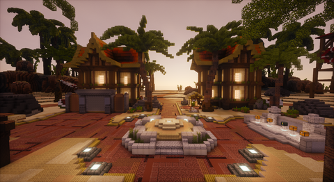 Summer Lifesteal with Warzone — Desert Minecraft warzone, screenshot 1