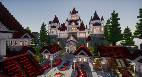 Crownpoint Keep Lobby — Medieval Minecraft lobby, screenshot 1