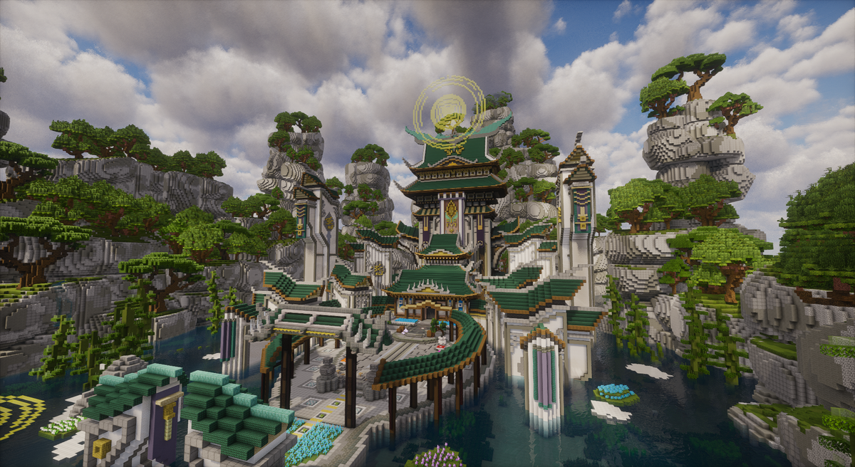 Jade Ascension Lobby — Japanese Minecraft lobby, screenshot 1