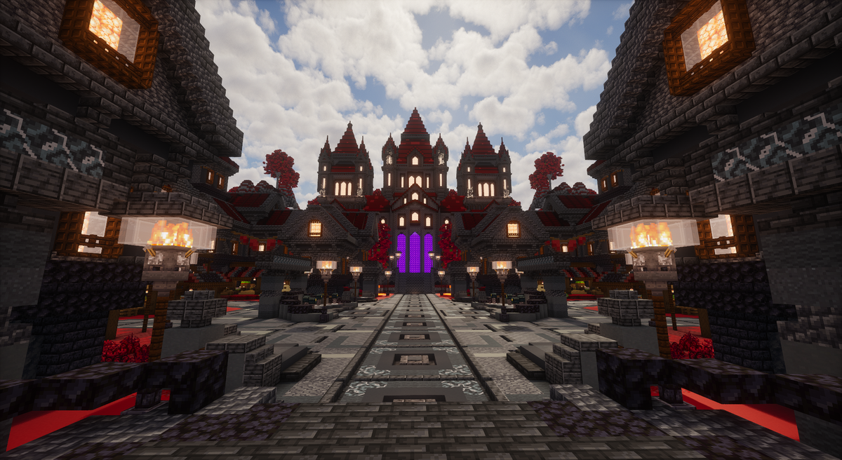 Ashen Throne Spawn — Nether Minecraft spawn, screenshot 1