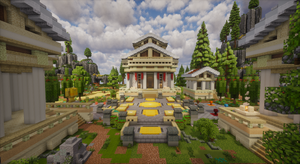Greek Spawn with Warzone — Greek Minecraft spawn, screenshot 1