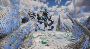 Winter Boss Arena — Winter Minecraft boss arena, screenshot 1