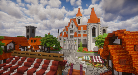 Solaria Realm — Medieval Minecraft spawn, screenshot 1