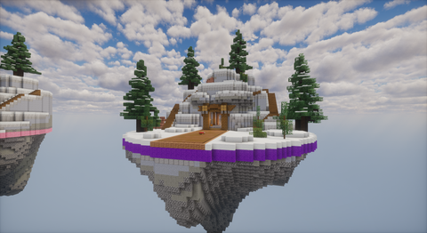 Winter BedWars — Minecraft bedwars map, screenshot 1