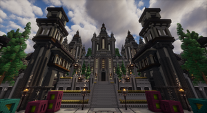 Darkspire Kingdom Spawn — Gothic Minecraft lobby, screenshot 1