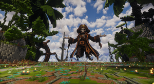 Pirate Boss Arena — Tropical Minecraft boss arena, screenshot 1