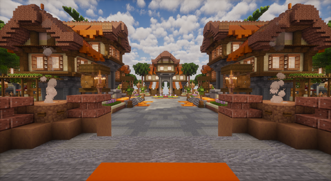 Suncrown Spawn — Tropical Minecraft spawn, screenshot 1