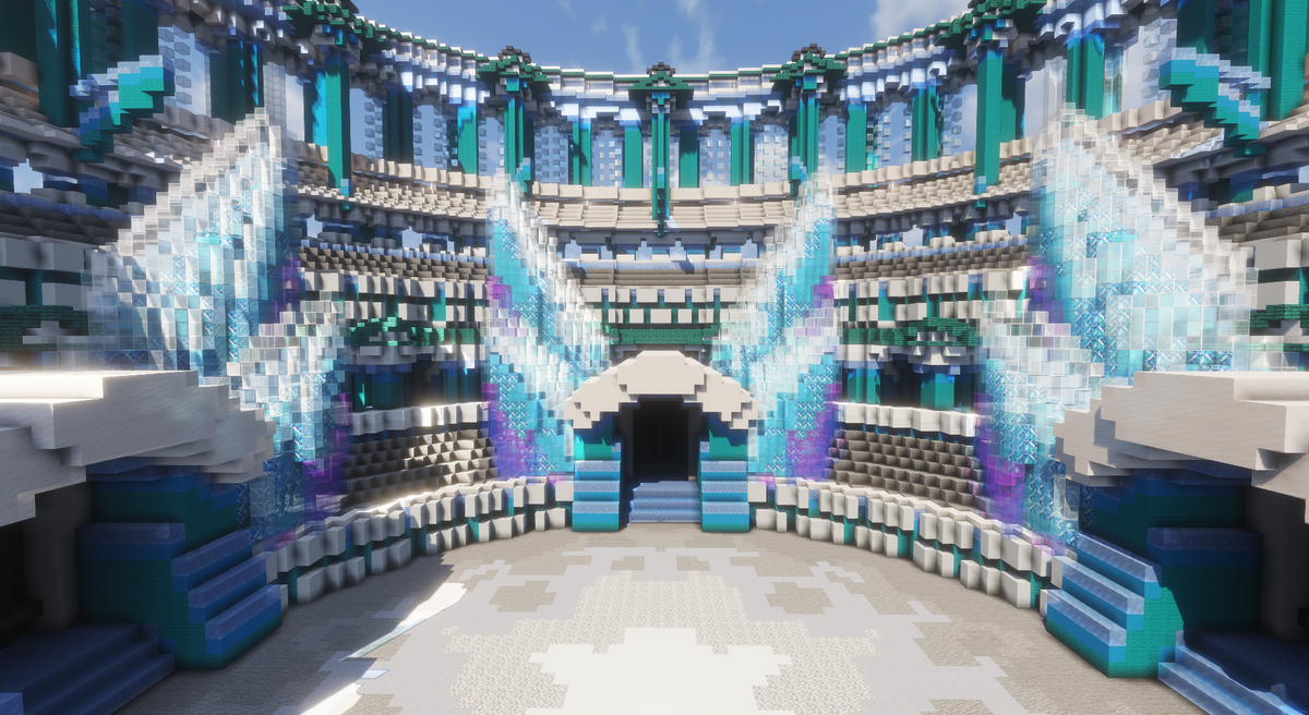 Tiny Ice Coliseum — Winter Minecraft coliseum, screenshot 1
