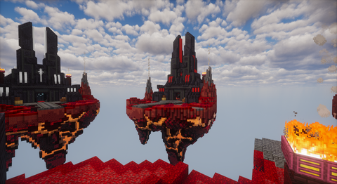 Nether BedWars — Minecraft bedwars map, screenshot 1