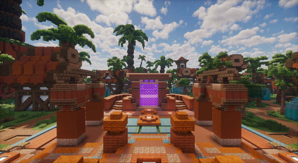 Palmshore Haven — Tropical Minecraft spawn, screenshot 1