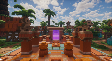 Palmshore Haven — Tropical Minecraft spawn, screenshot 1