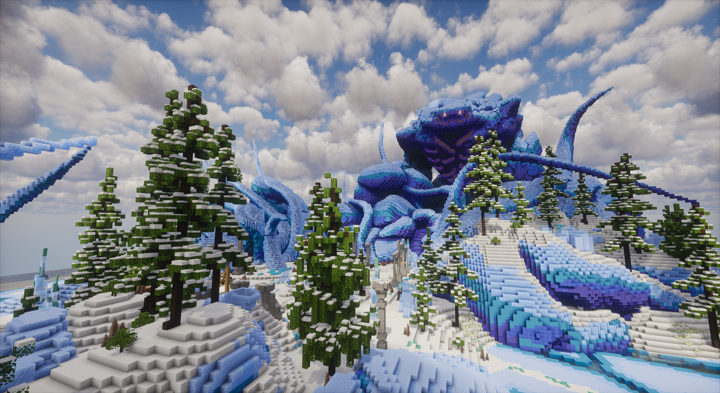 Winter PvP Arena — Winter Minecraft pvp arena, screenshot 1