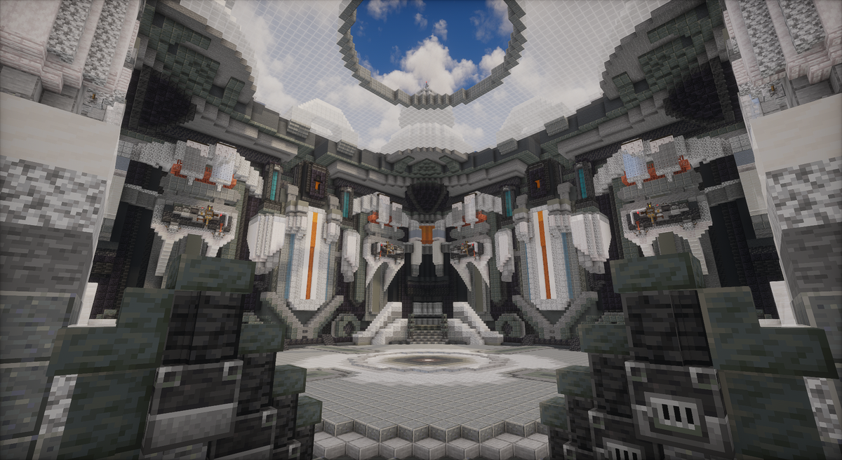Tech Boss Room — Modern Minecraft boss room, screenshot 1
