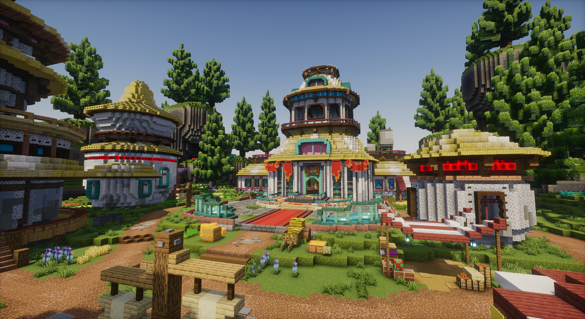 Sylvaris Spawn - tropical Minecraft spawn, screenshot 2