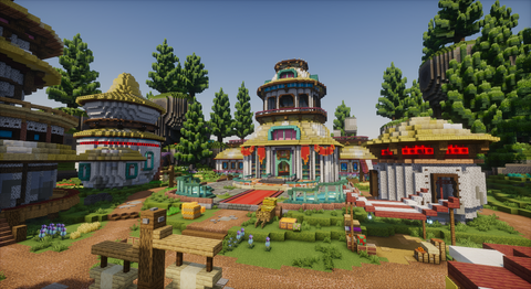 Sylvaris Spawn - tropical Minecraft spawn, screenshot 2