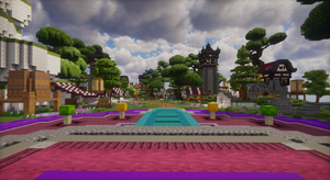 Evermist Isles — Amethyst Minecraft spawn, screenshot 1