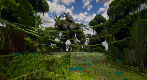 Jungle Boss Arena — Jungle Minecraft boss arena, screenshot 1
