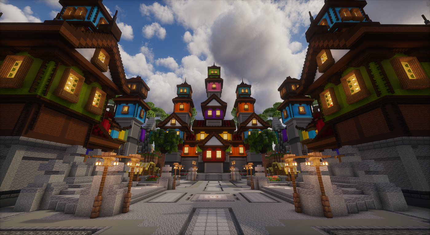 Colorful Haven Lobby — Minecraft lobby, screenshot 1