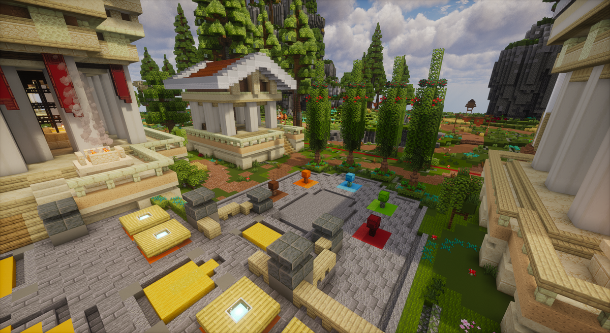 Greek Spawn with Warzone — Greek Minecraft spawn, screenshot 2