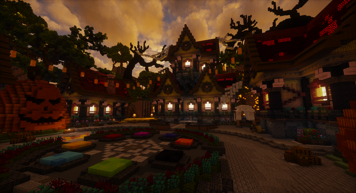 Pumpkin Hollow Spawn — Minecraft lobby, screenshot 2