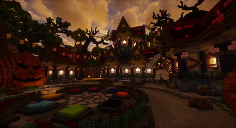 Pumpkin Hollow Spawn — Minecraft lobby, screenshot 2