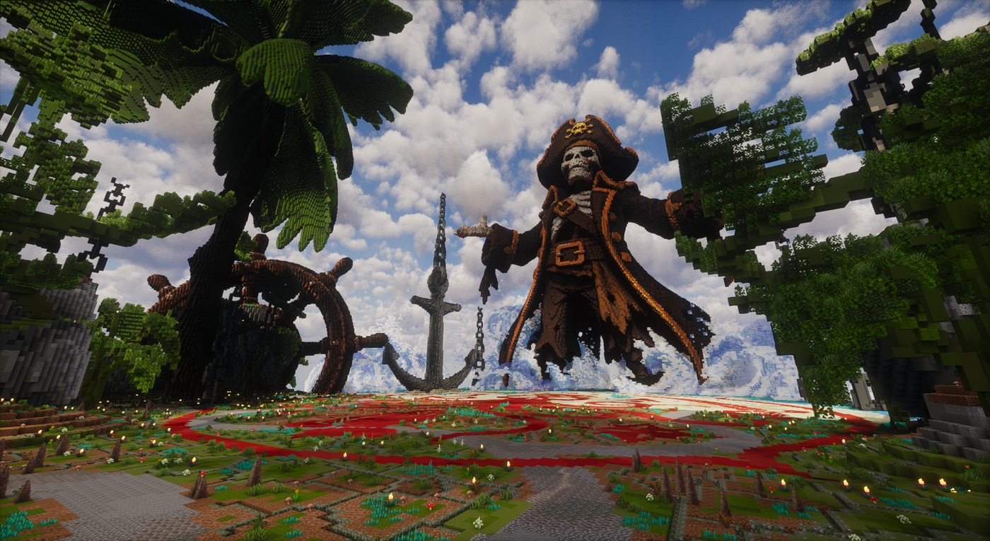 Pirate Boss Arena — Tropical Minecraft boss arena, screenshot 2