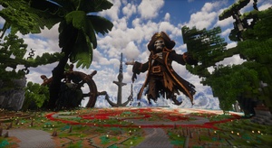 Pirate Boss Arena — Tropical Minecraft boss arena, screenshot 2