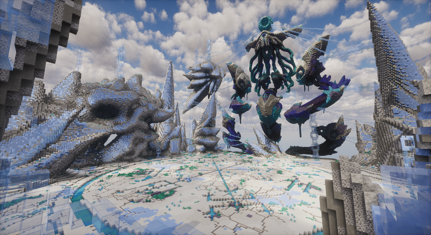 Winter Boss Arena — Winter Minecraft boss arena, screenshot 2