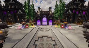 Darkspire Kingdom Spawn — Gothic Minecraft lobby, screenshot 2