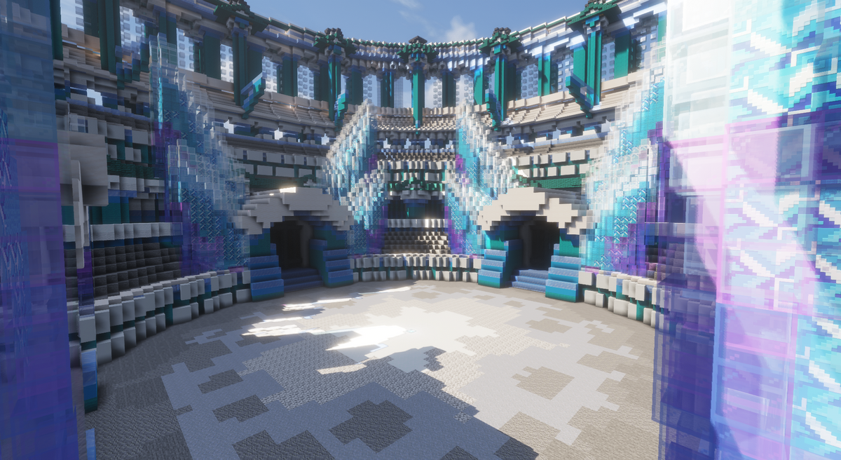 Tiny Ice Coliseum — Winter Minecraft coliseum, screenshot 3