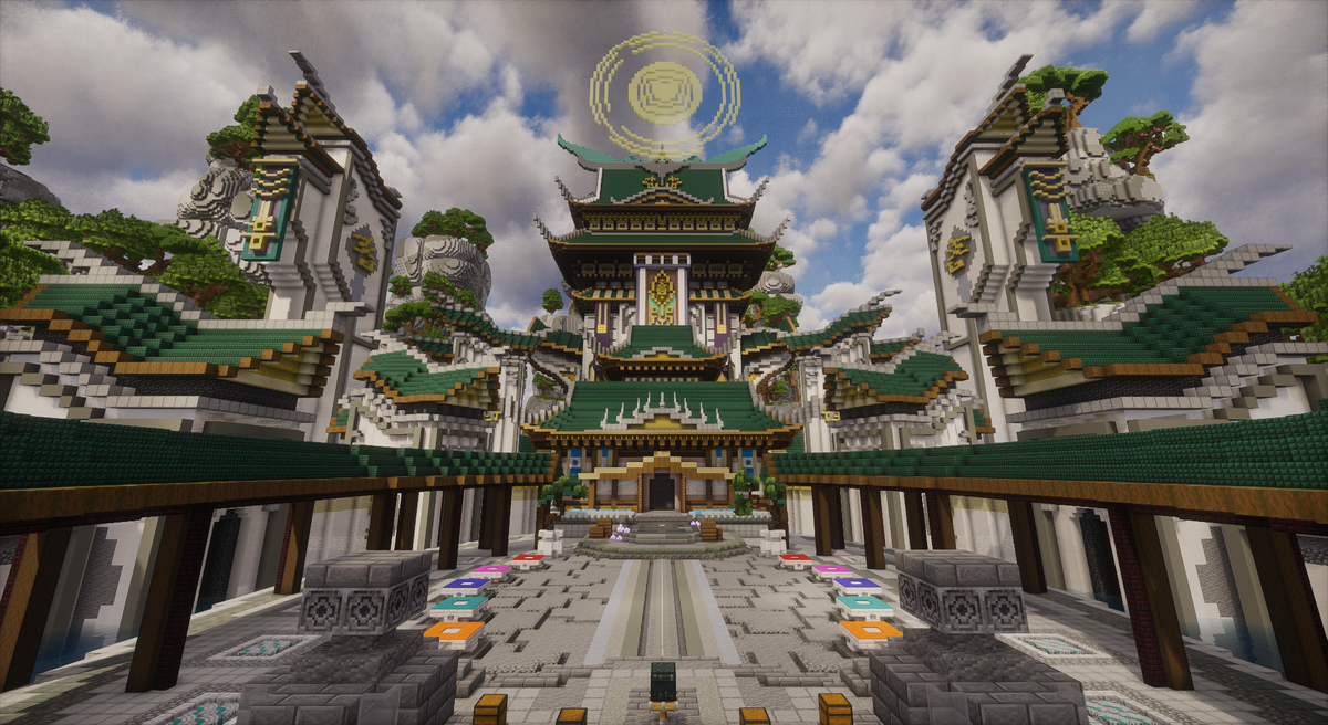 Jade Ascension Lobby — Japanese Minecraft lobby, screenshot 2