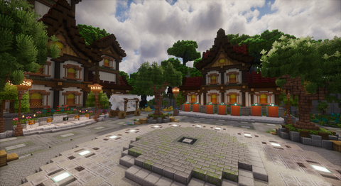 Everwood Plaza Spawn — Minecraft lobby, screenshot 2