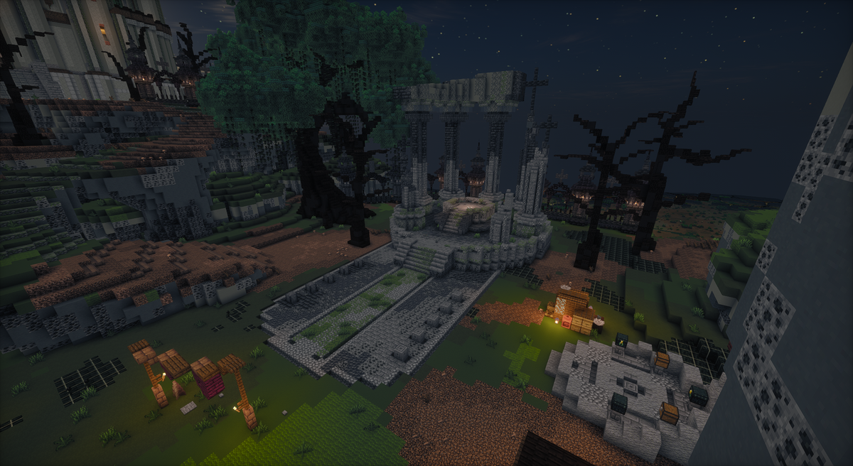 Graveyard Kingdom — Dark Fantasy Minecraft kingdom spawn, screenshot 9