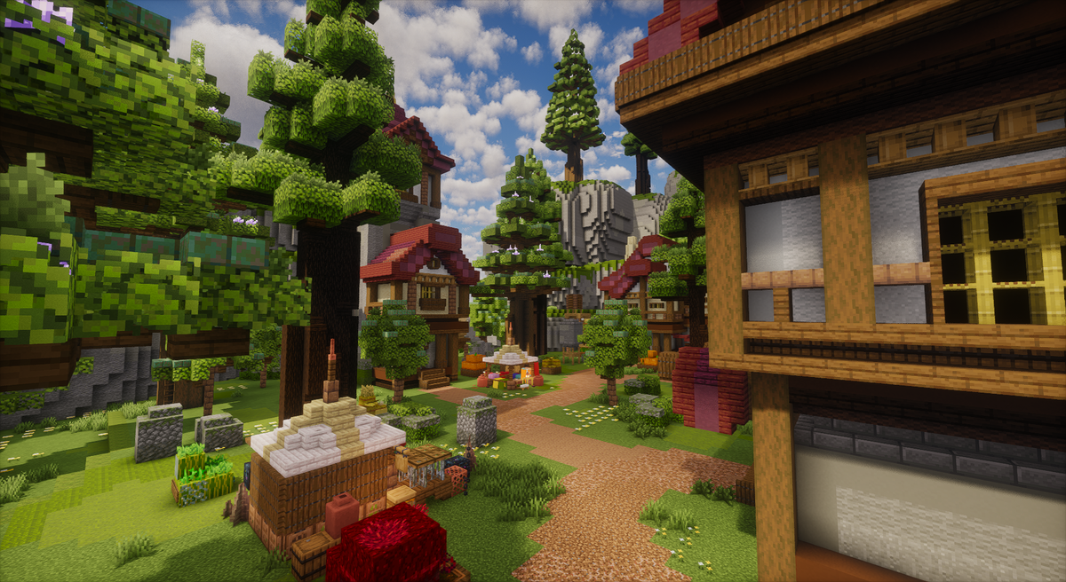 Eldenwood Village Spawn — Medieval Minecraft spawn, screenshot 7