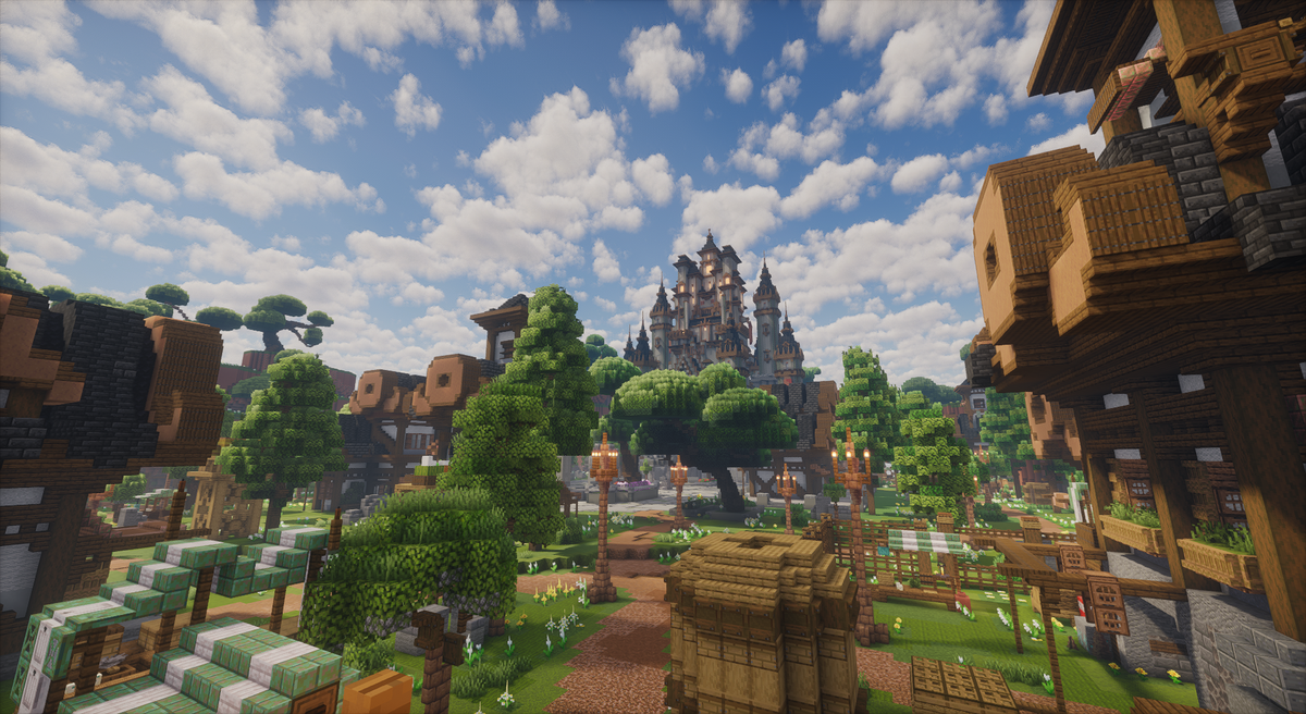 Kingsvale Kingdom — Medieval Minecraft kingdom spawn, screenshot 1