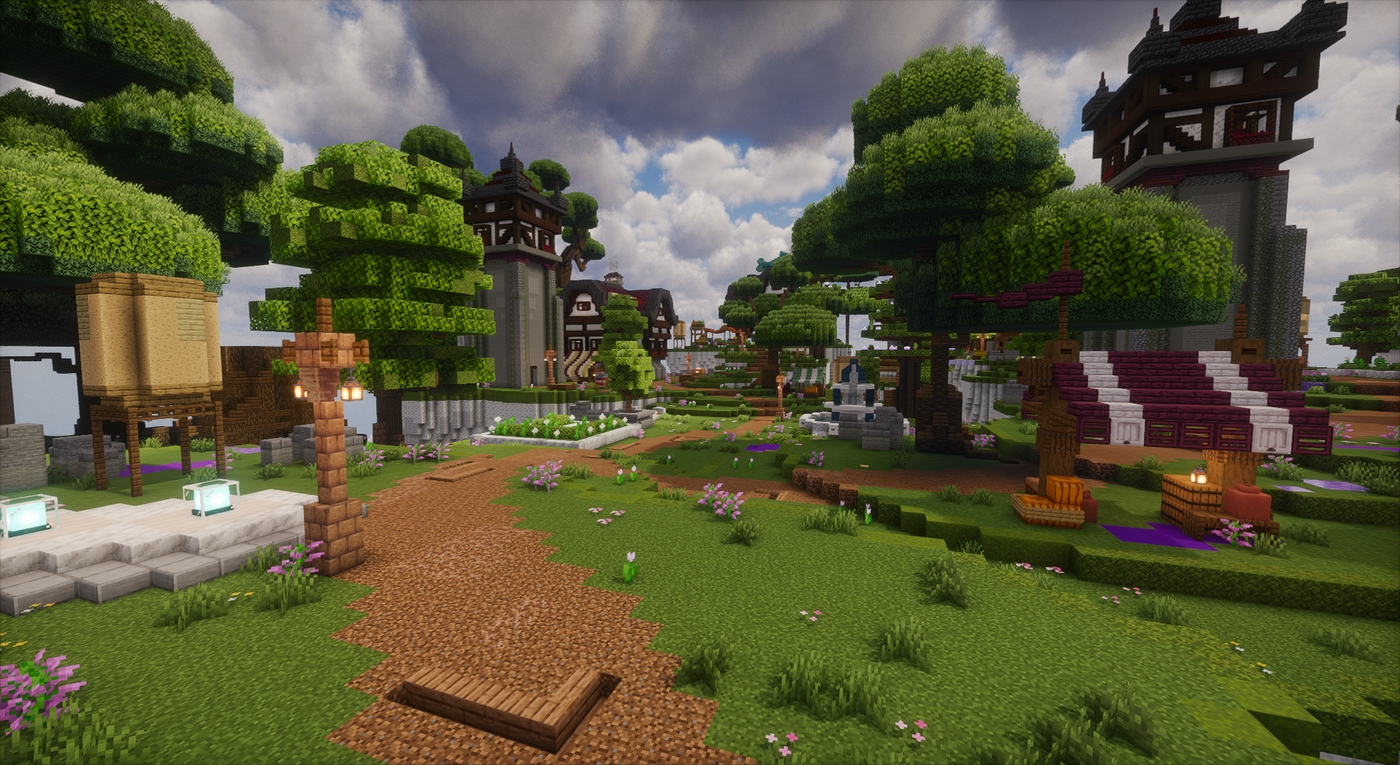 Evermist Isles — Amethyst Minecraft spawn, screenshot 2