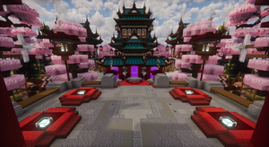 Sakura Dinasty Spawn — Japanese Minecraft spawn, screenshot 2