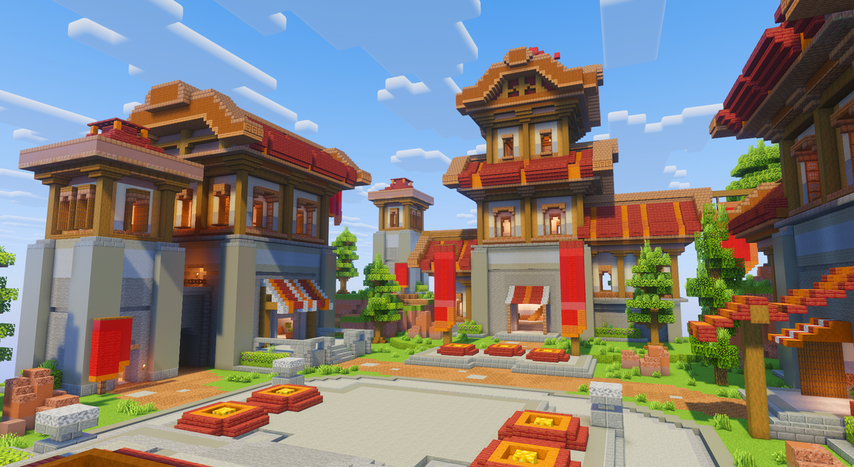 Red Medieval Lobby